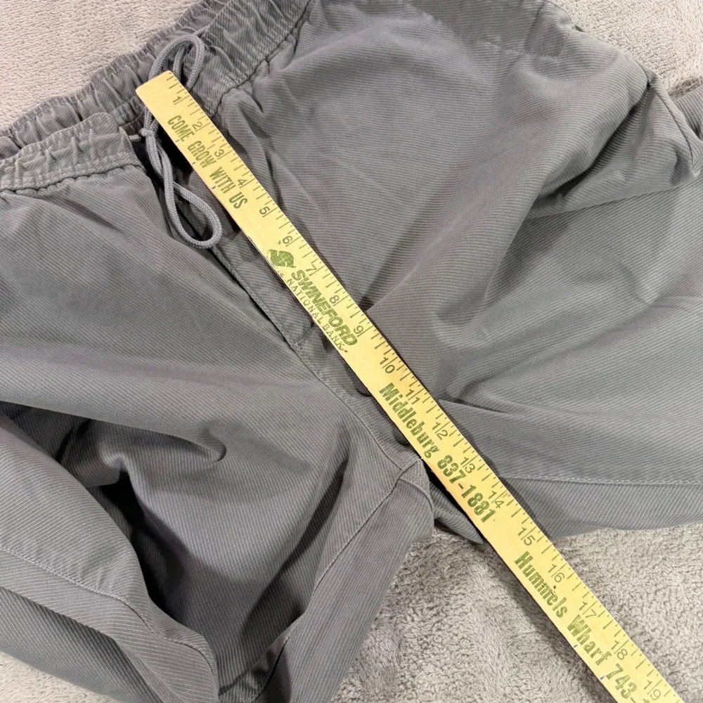 Banana Republic Jogger Pants Mens 38x32 Gray Aiden Fit Drawstring Twill Cuffed